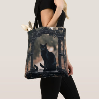 "Bolsa Elegante Black Cat: La Armonía Tote Bag