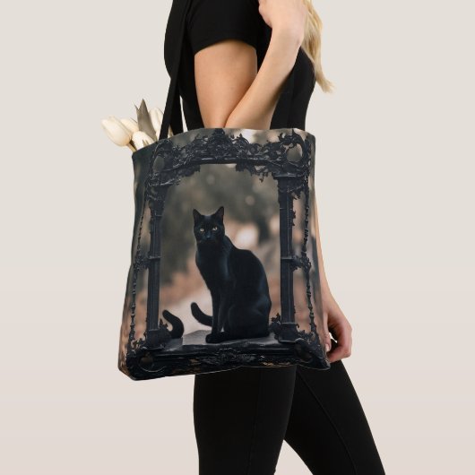  "Bolsa Elegante Black Cat: La Armonía   Tote Bag (Dichtbij)