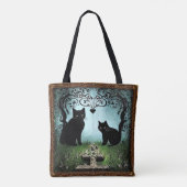  "Bolsa Elegante Black Cat: La Armonía   Tote Bag (Achterkant)