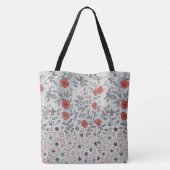 Bolsa florais artístico tote bag (Achterkant)