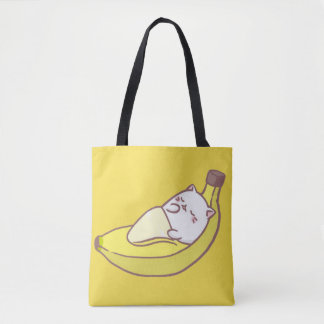Bolsa Gato Banana Tote Bag