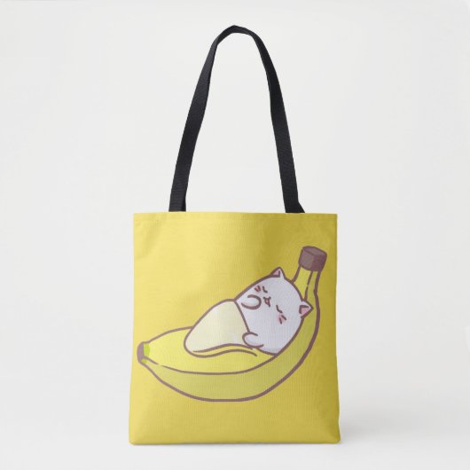 Bolsa Gato Banana Tote Bag (Voorkant)