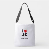 Bolsa I love Jesus Christ  Crossbody Tas (Voorkant)