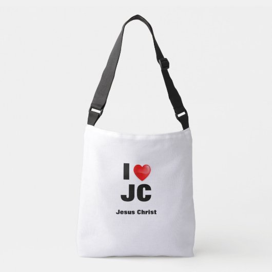 Bolsa I love Jesus Christ  Crossbody Tas (Voorkant)