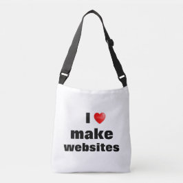 Bolsa I love make websites Crossbody Tas