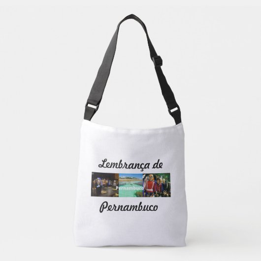 Bolsa lembrança de Pernambuco Crossbody Tas (Voorkant)