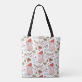 Bolsa navideña cerditos tote bag (Achterkant)