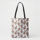 Bolsa navideña muñecos de jengibre tote bag (Voorkant)