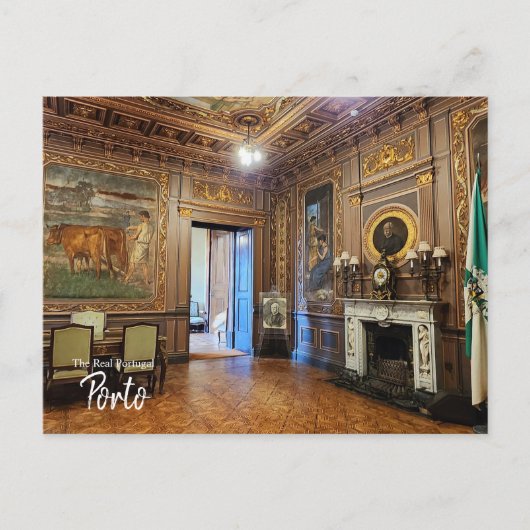 Bolsa Palace Porto Portugal Briefkaart (Voorkant)