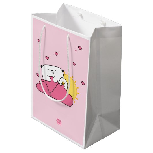 Bolsa para regalo Mostropi│Opi y Kipi Valentín Medium Cadeauzakje (Achterkant Gekanteld)