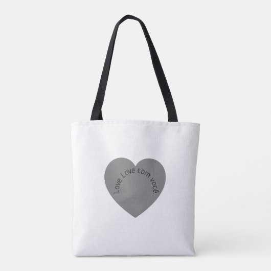 Bolsa Sincera – Leva tudo, fala a real. Tote Bag (Achterkant)