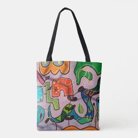 Bolsa tote, estampa em toda a área, Bolsa Tote de Bag (Achterkant)