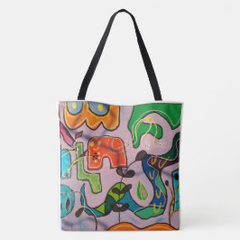 Bolsa tote, estampa em toda a área, Bolsa Tote de Bag
