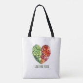 Bolsa Tote Grande Bag with image of vegetables 1. (Achterkant)