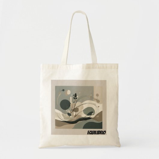 Bolsa Tote Minimal Equilibrio Abstracto Tote Bag (Voorkant)