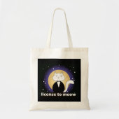 Bolsa Tote/Shoulder bag - Cat, License to Meow Tote Bag (Voorkant)