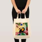 Bolsa Tote Um tucano tropical e borboletas Bag (Voorkant (product))