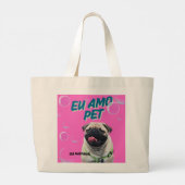 BOLSA VIA PANTANAL PET ROSA GROTE TOTE BAG (Achterkant)