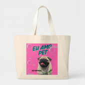 BOLSA VIA PANTANAL PET ROSA GROTE TOTE BAG (Voorkant)