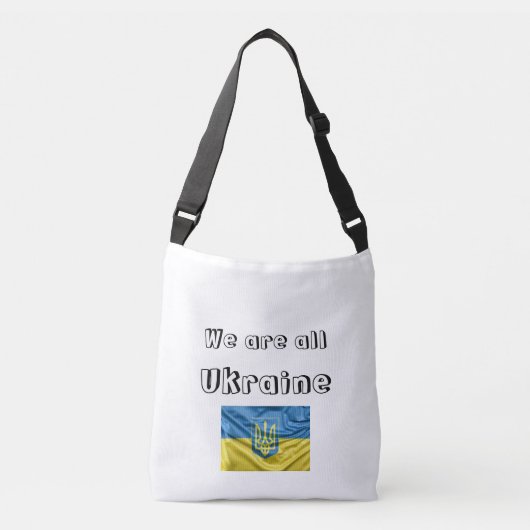 Bolsa We are all Ukraine Crossbody Tas (Voorkant)