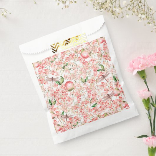 Bolsas de papel florales bedankzakje (Gezegeld)