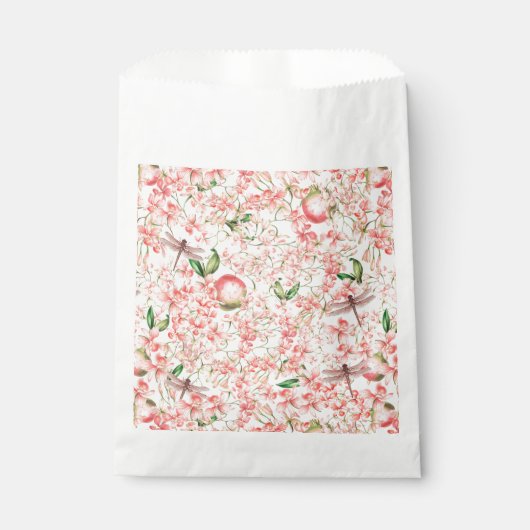 Bolsas de papel florales bedankzakje (Voorkant)