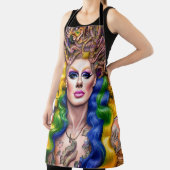 Bolsbladig gloedend regenboogvormig ontwerp met ko schort (Insitu)