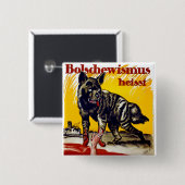 Bolschewismus Heisst Vierkante Button 5,1 Cm (Voorkant /achterkant)