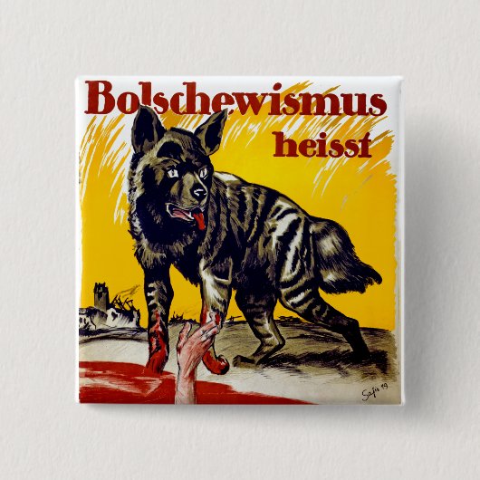 Bolschewismus Heisst Vierkante Button 5,1 Cm (Voorkant)