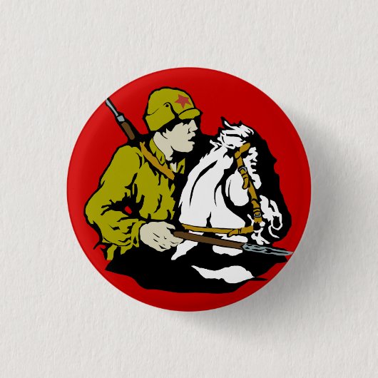 BOLSHEVIKS RONDE BUTTON 3,2 CM (Voorkant)