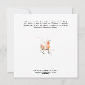 Bolshy Red Breast Robin Feestdagenkaart (Achterkant)