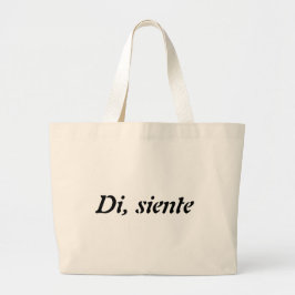 Bolso con mensaje motivacional grote tote bag