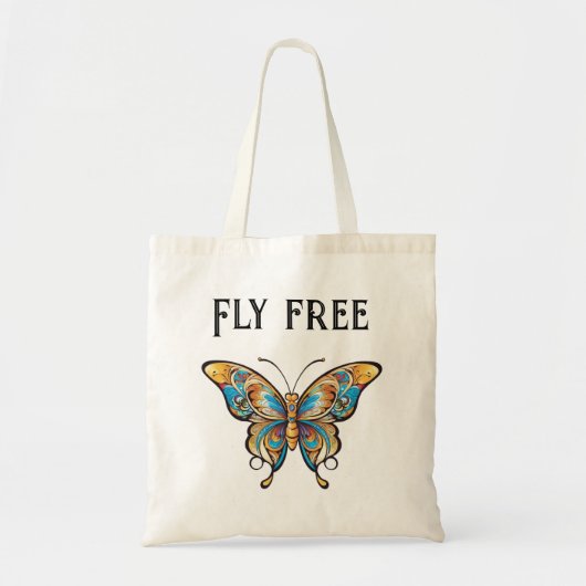 Bolso de tela con diseño de mariposa tote bag (Voorkant)