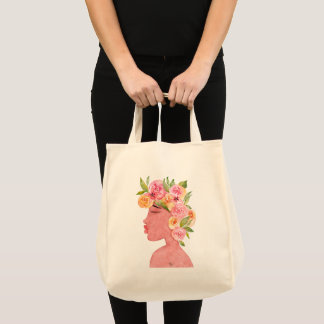 Bolso de tela ilustración acuarela tote bag
