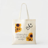 Bolso de tela reunión familiar con girasol tote bag (Voorkant)