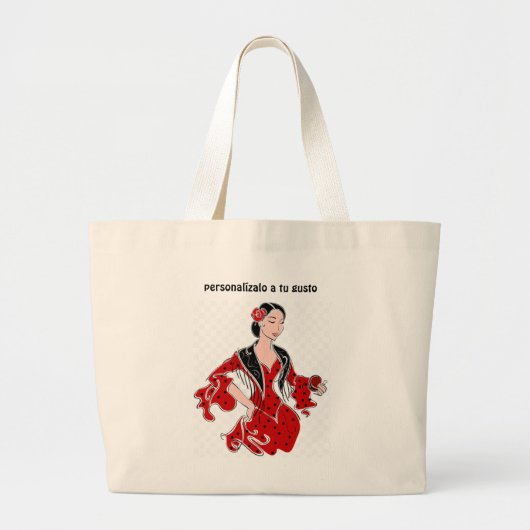 Bolso grande Flamenco Grote Tote Bag (Voorkant)