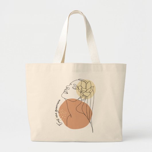 Bolso grande - mujer guerrera grote tote bag (Voorkant)