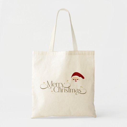 Bolso navideño papa noel tote bag (Voorkant)