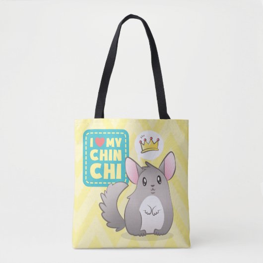 Bolso Reversible I Love my Chinchi Tote Bag (Voorkant)