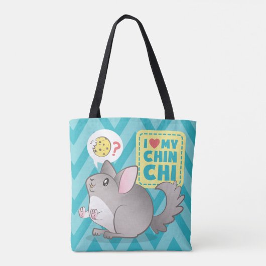 Bolso Reversible I Love my Chinchi Tote Bag (Achterkant)