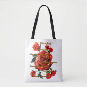 Bolso Rosas Rojas Tote Bag (Voorkant)