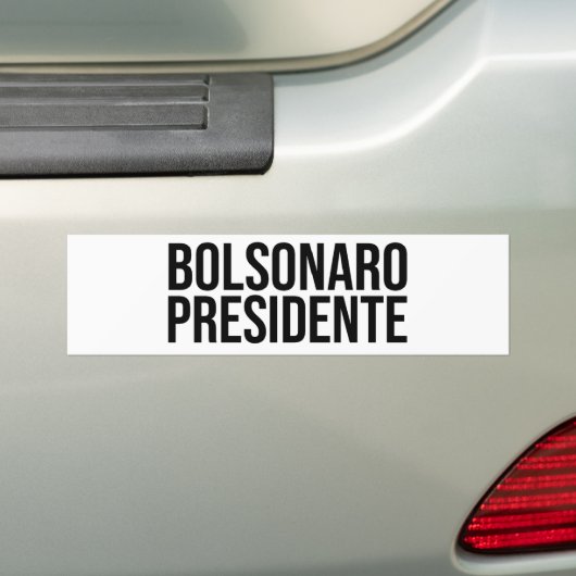 Bolsonaro Presidente Bumpersticker (Op auto)