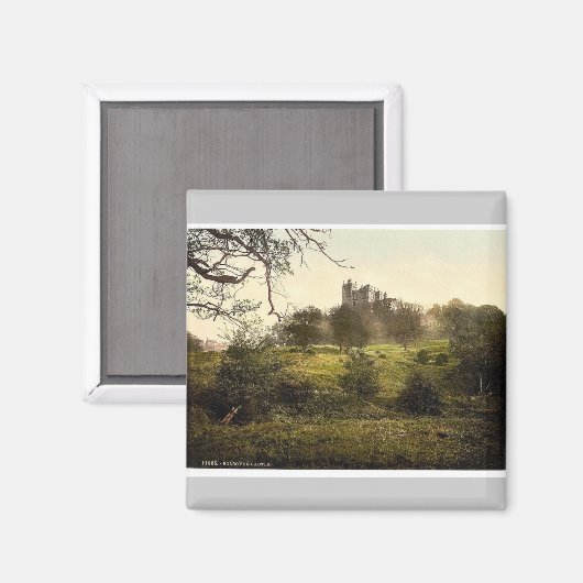 Bolsover Castle, Derbyshire, Engeland zeldzaam Pho Magneet (Voorkant / Achterkant)