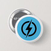 Bolt Blue Logo Ronde Button 5,7 Cm (Voorkant /achterkant)