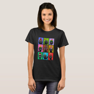 Bolt De Katten Kerst T-Shirt Voor Vrouwen 2