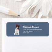 Bolt De Witte en Zwarte Franse Bulldog Etiket (Insitu)