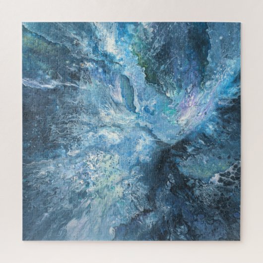 Bolt in de blauwe puzzel van Iris Grace Legpuzzel (Verticaal)