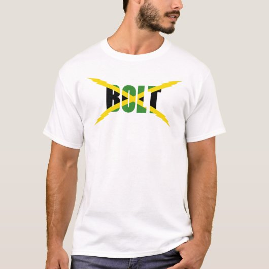 BOLT JAMAICAN FLAG T-SHIRT (Voorkant)