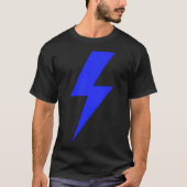 Bolt Lightning Blue Thunderbolt Team T-shirt (Voorkant)