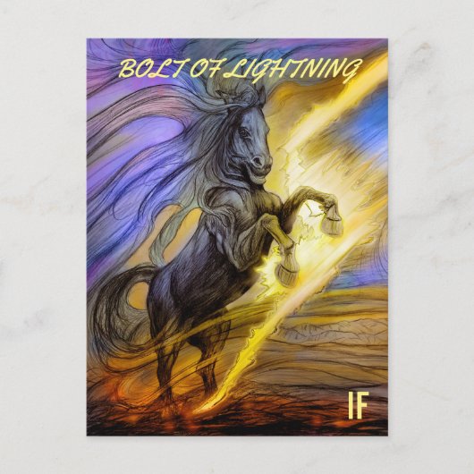 Bolt of Lightning briefkaart van Mike Winterbauer (Voorkant)